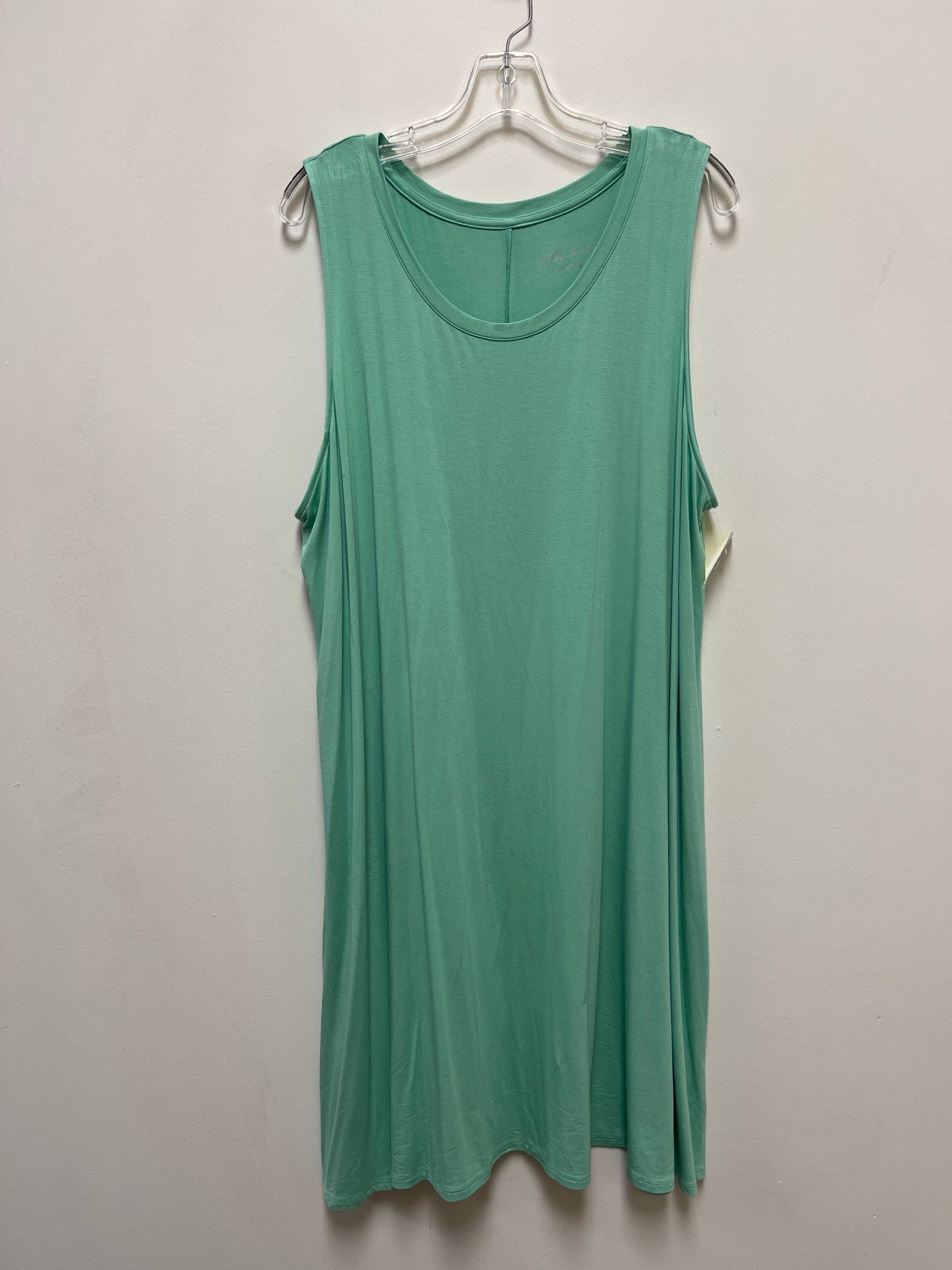 Dress Casual Short By Ava & Viv In Green, Size: 2x