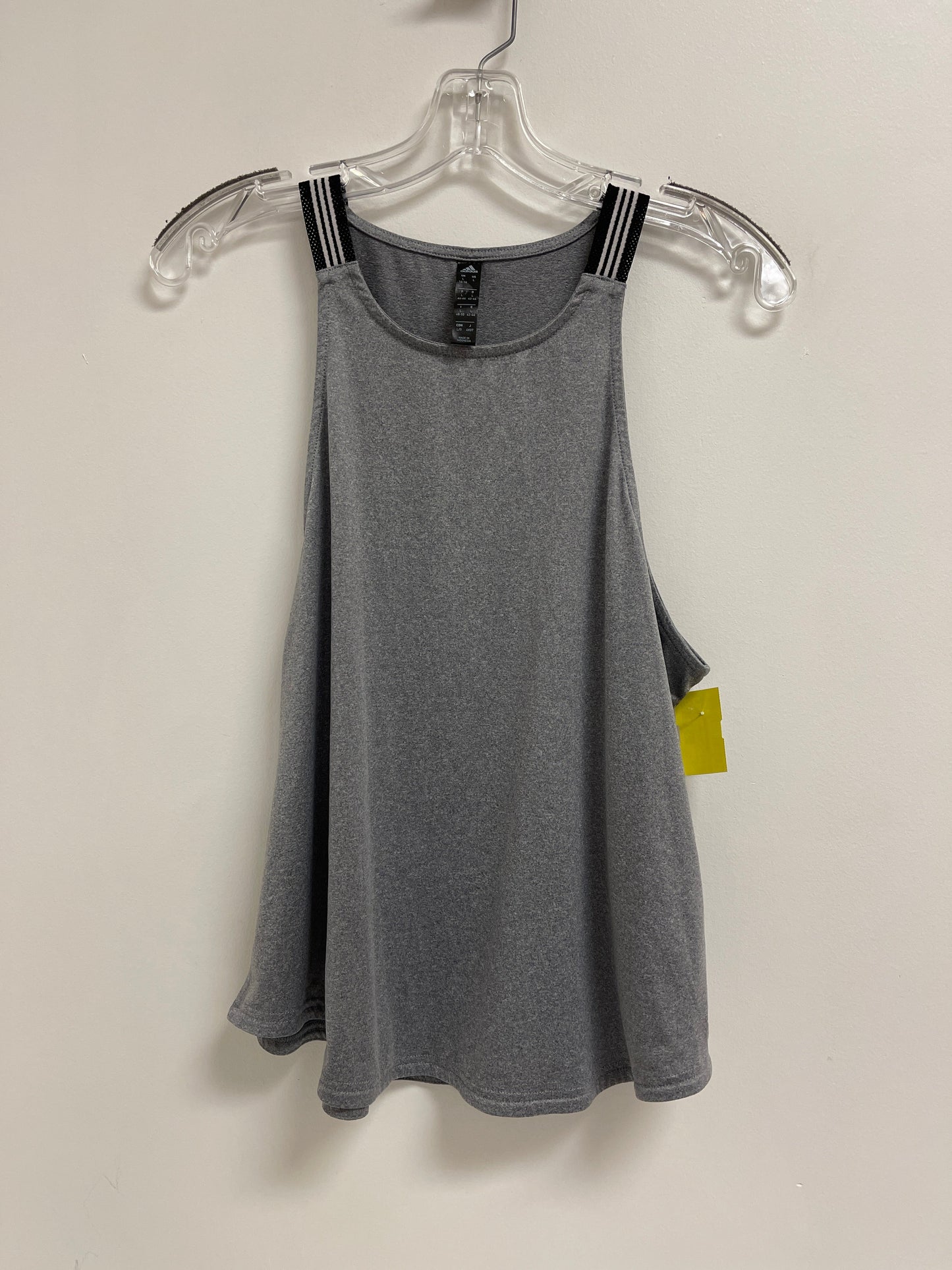 Athletic Tank Top By Adidas In Grey, Size: L