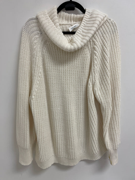 Sweater By Clothes Mentor In Cream, Size: 2x