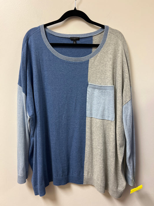 Sweater By Talbots In Blue, Size: 3x