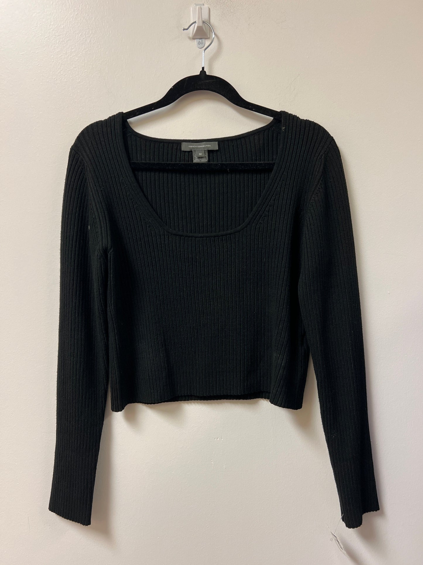 Top Long Sleeve By French Connection In Black, Size: M