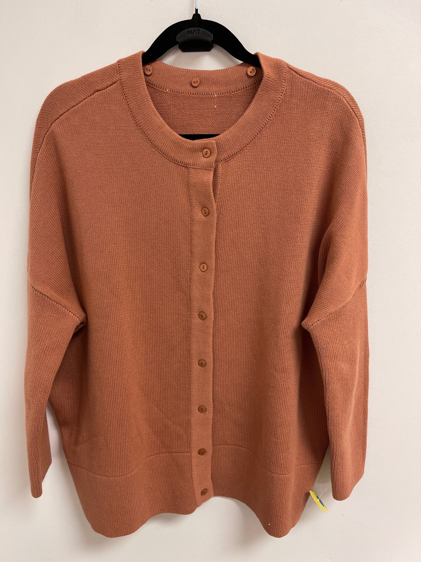 Sweater Cardigan By Clothes Mentor In Tan, Size: M