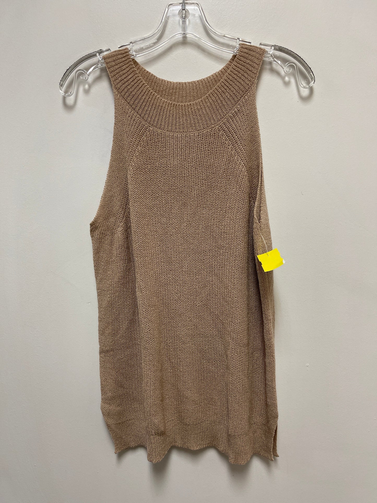 Top Sleeveless By Clothes Mentor In Tan, Size: Xl