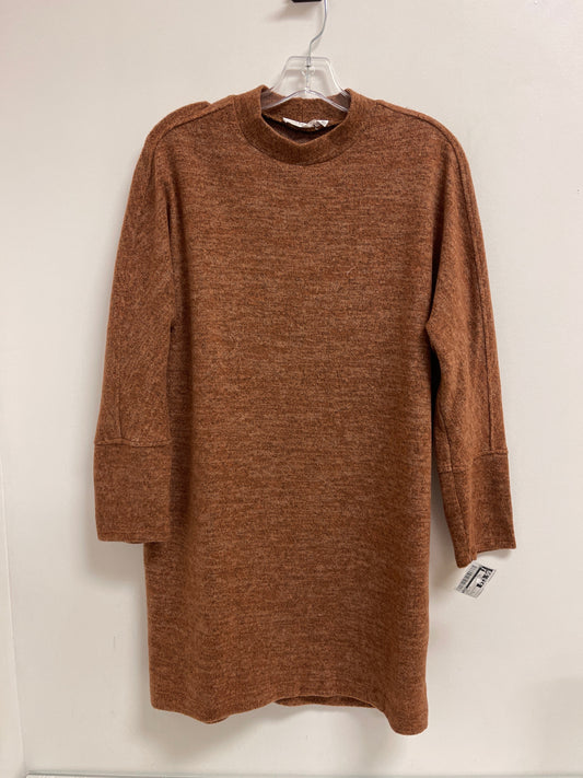 Tunic Long Sleeve By Lush In Brown, Size: S