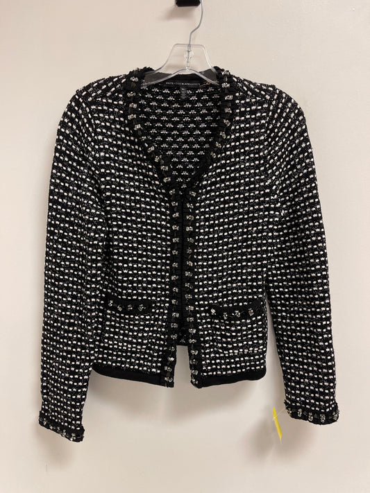 Sweater Cardigan By White House Black Market In Black & White, Size: Xl