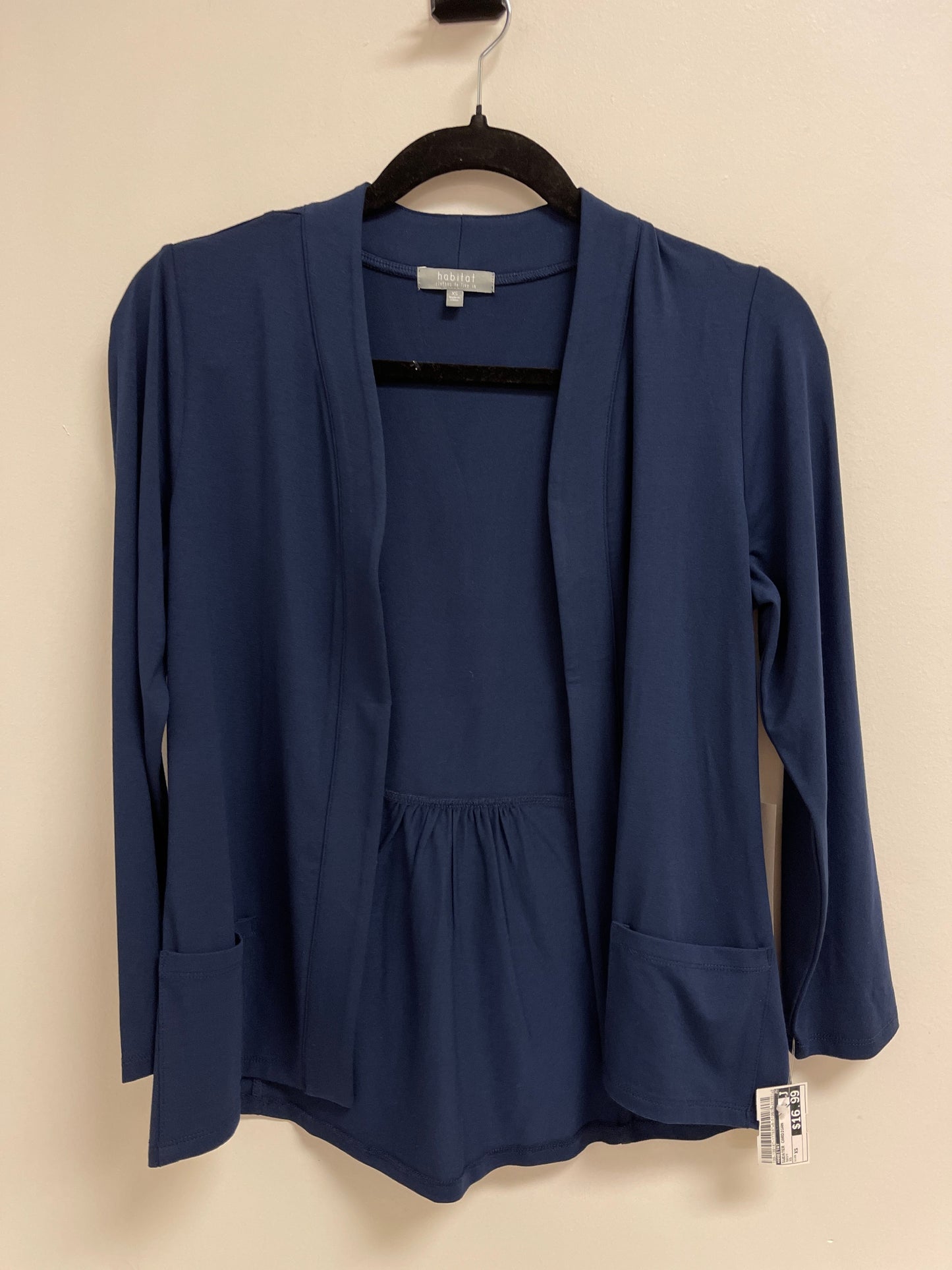 Sweater Cardigan By Habitat In Navy, Size: Xs