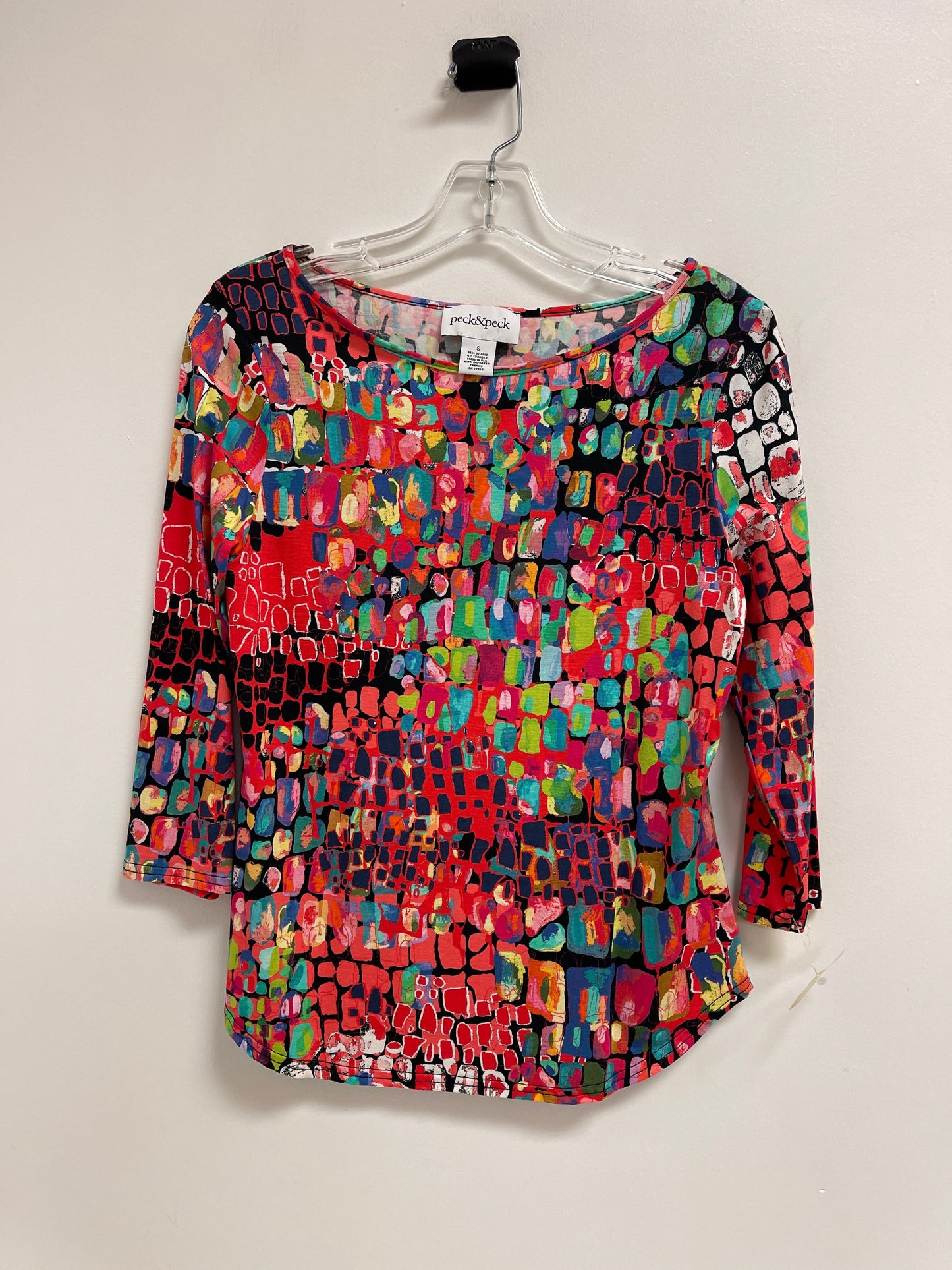 Top Long Sleeve By Peck And Peck In Multi-colored, Size: S