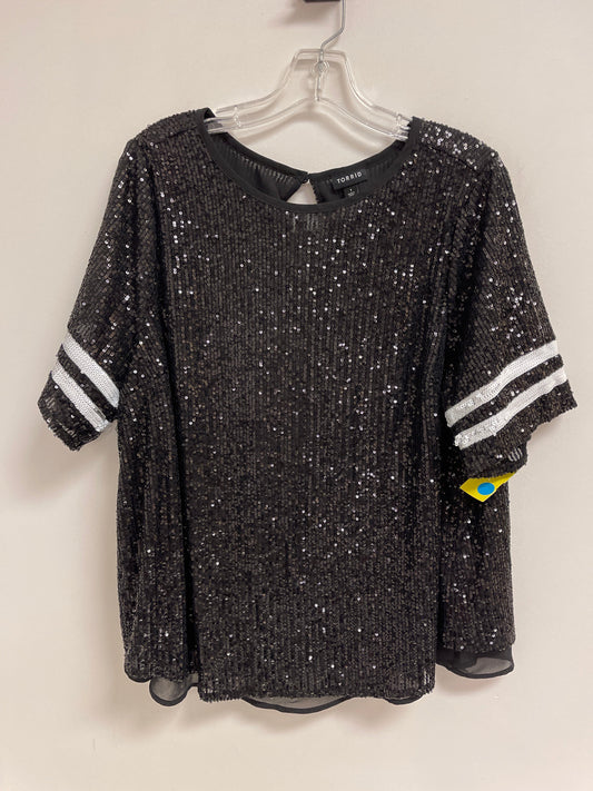 Top Short Sleeve By Torrid In Black, Size: 1x