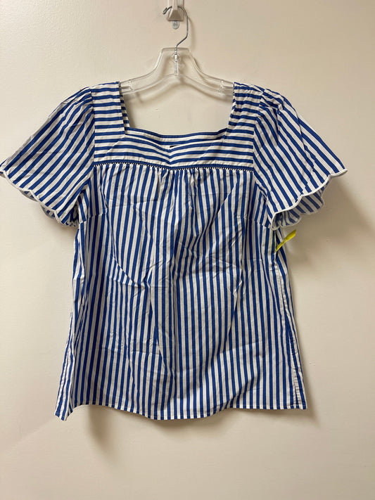 Top Short Sleeve By Talbots In Blue, Size: M