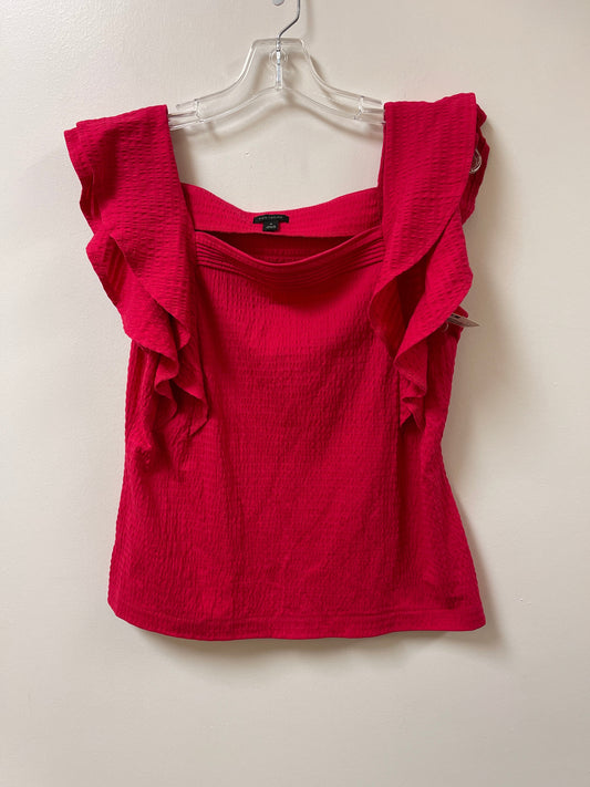 Top Short Sleeve By Ann Taylor In Pink, Size: M