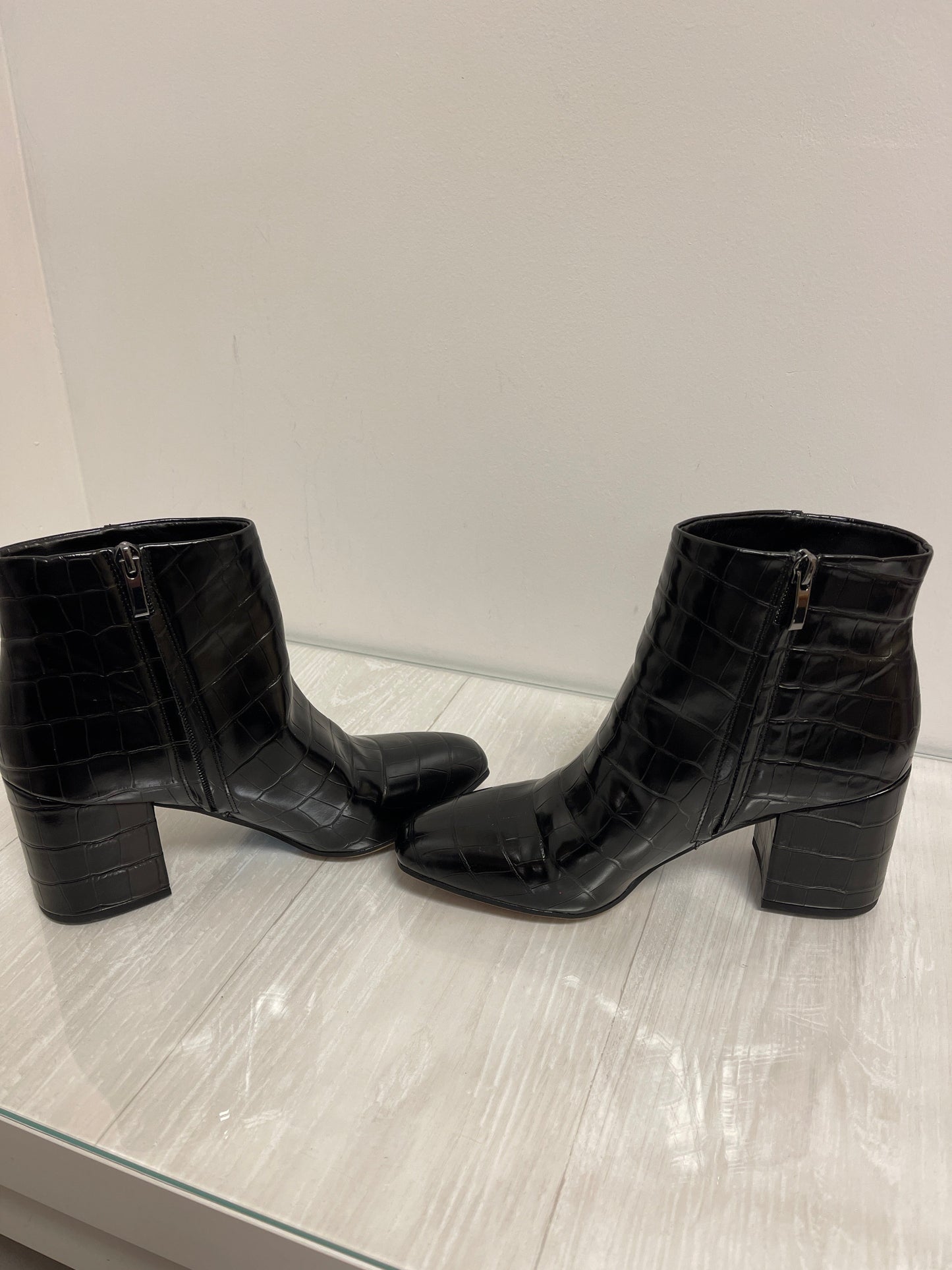 Boots Ankle Heels By Franco Sarto In Black, Size: 8.5