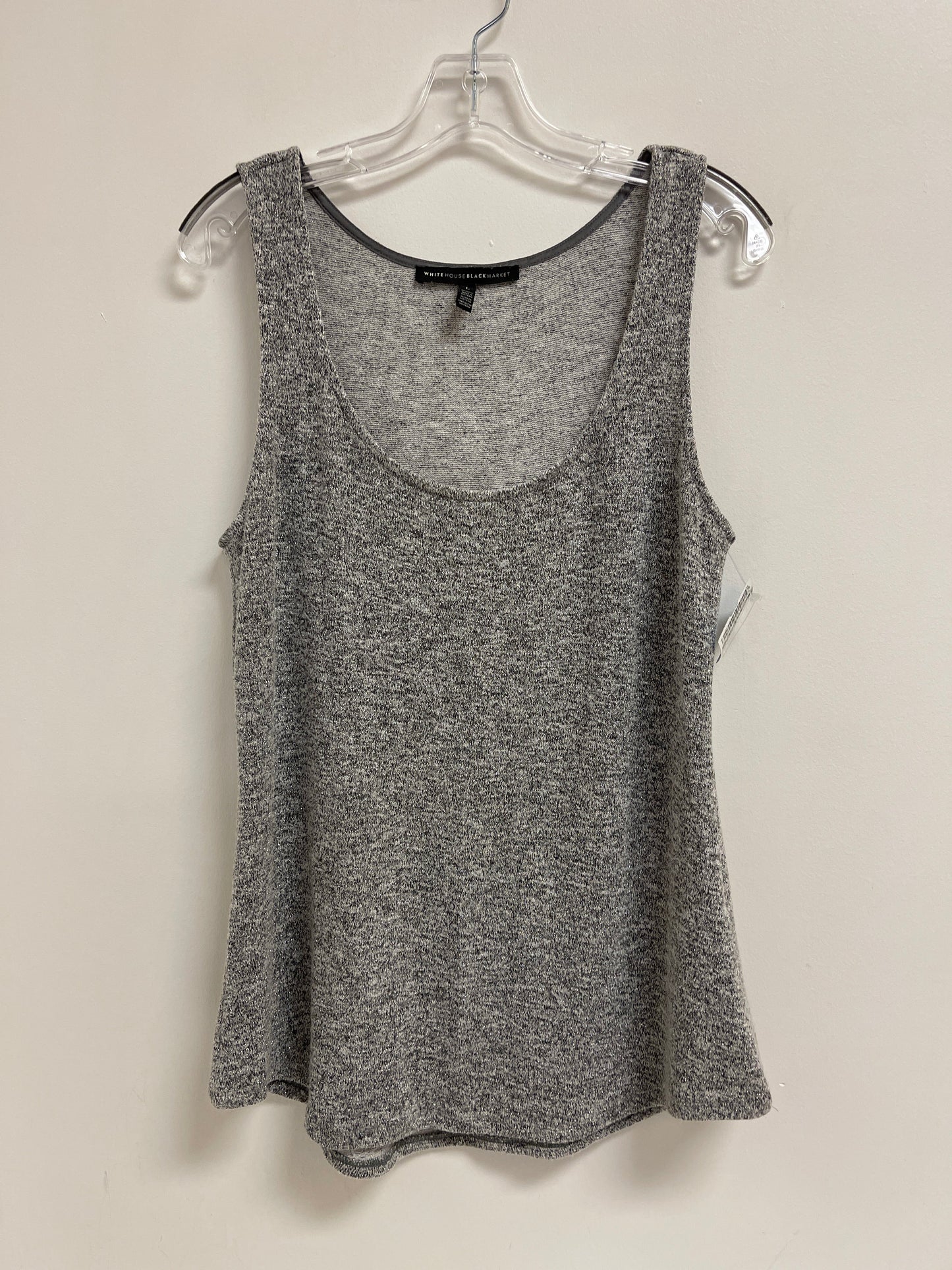 Top Sleeveless By White House Black Market In Silver, Size: L