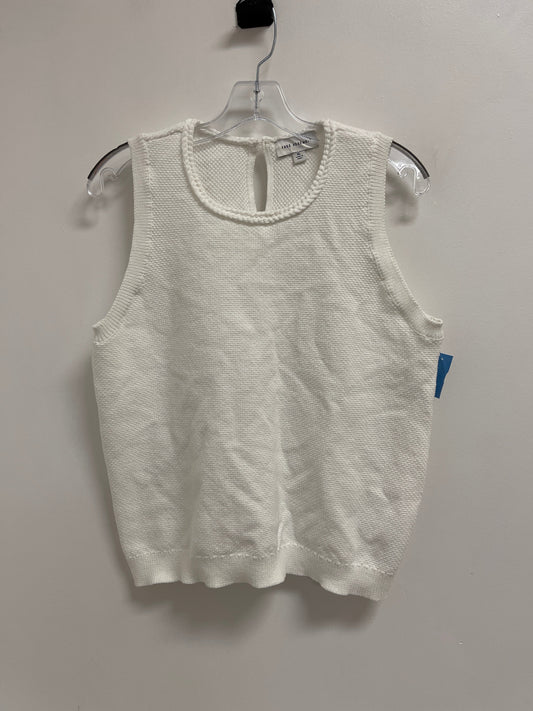 Top Sleeveless By Free Assembly In White, Size: Xl