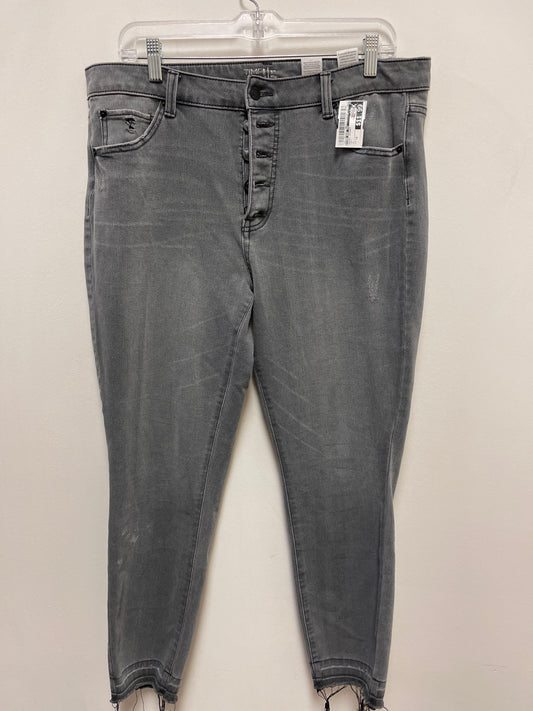 Jeans Skinny By Time And Tru In Grey, Size: 16