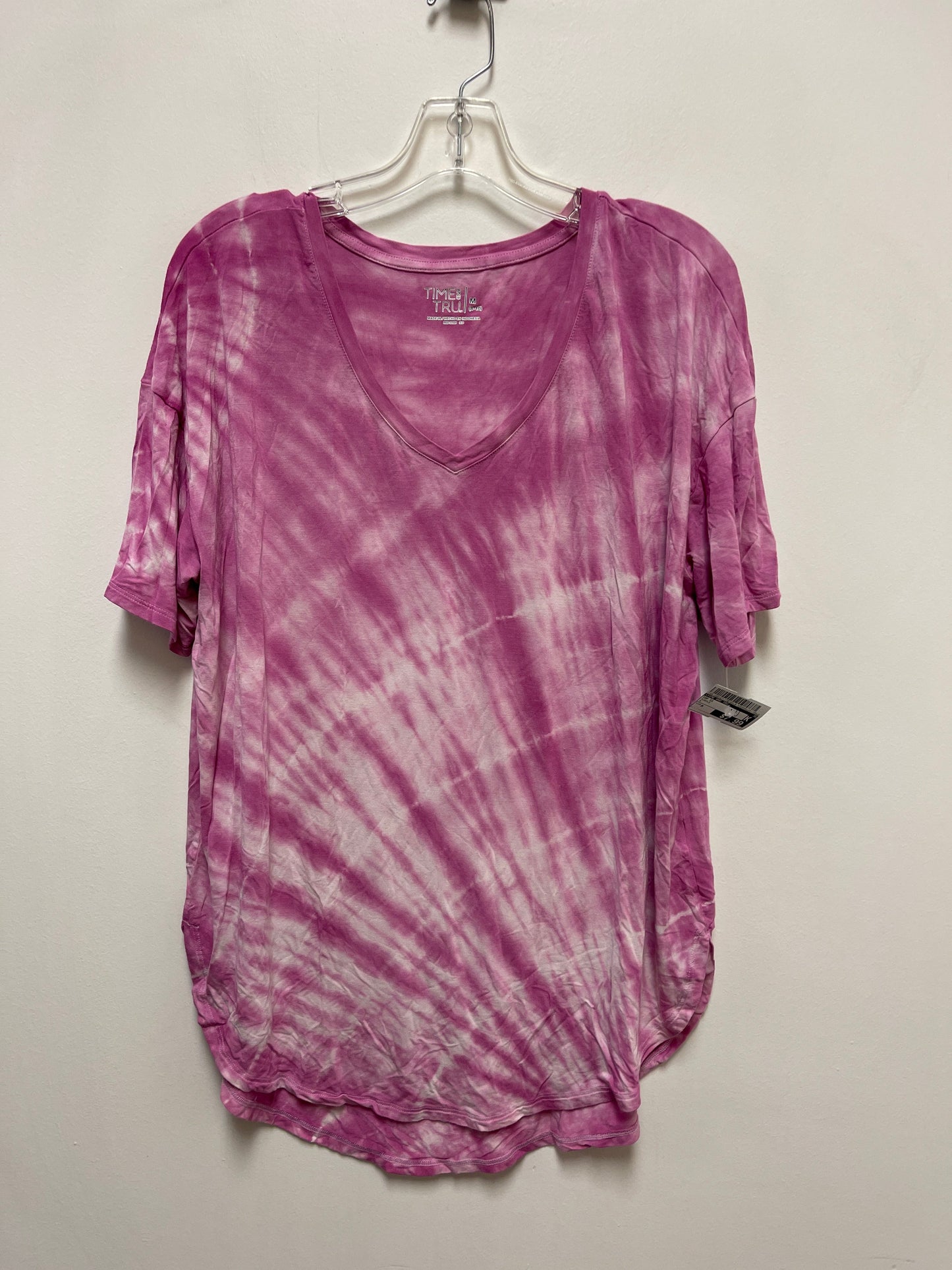 Top Short Sleeve By Time And Tru In Purple, Size: M