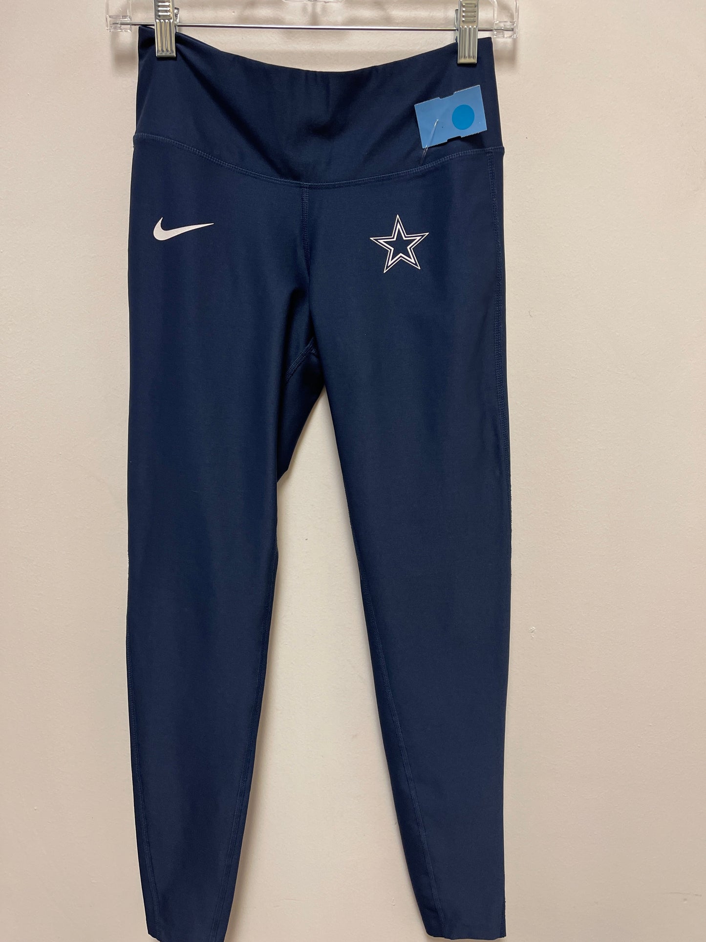 Athletic Leggings By Nike Apparel In Navy, Size: S