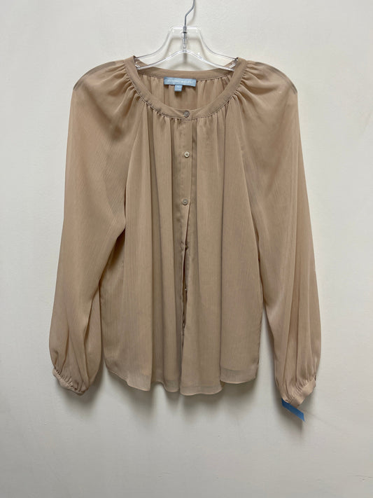 Blouse Long Sleeve By Antonio Melani In Cream, Size: M