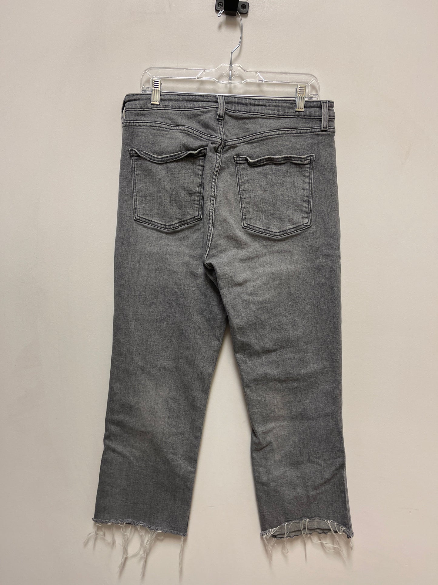 Jeans Straight By Zara In Grey, Size: 12