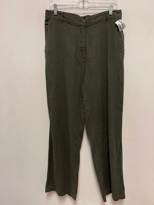 Pants Linen By H&m In Green, Size: M