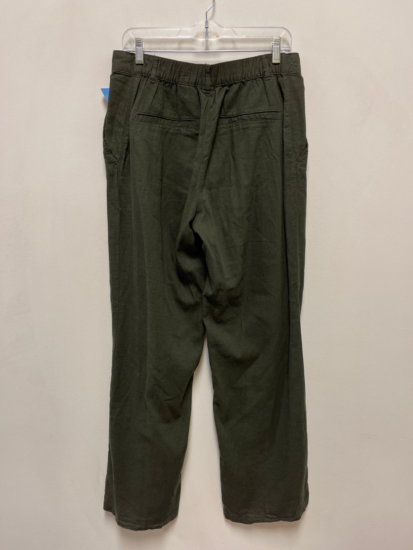 Pants Linen By H&m In Green, Size: M