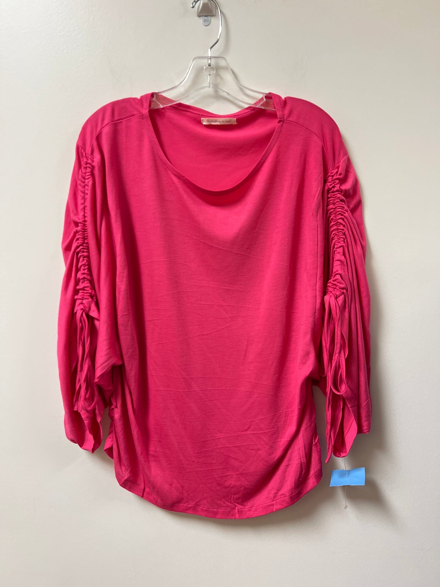 Top Long Sleeve By Do Everything In Love In Pink, Size: Osfm