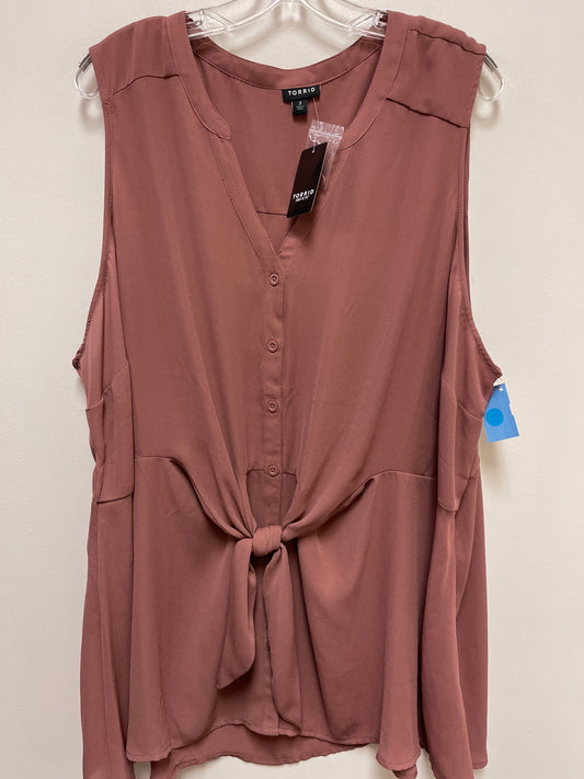 Top Sleeveless By Torrid In Mauve, Size: 3x