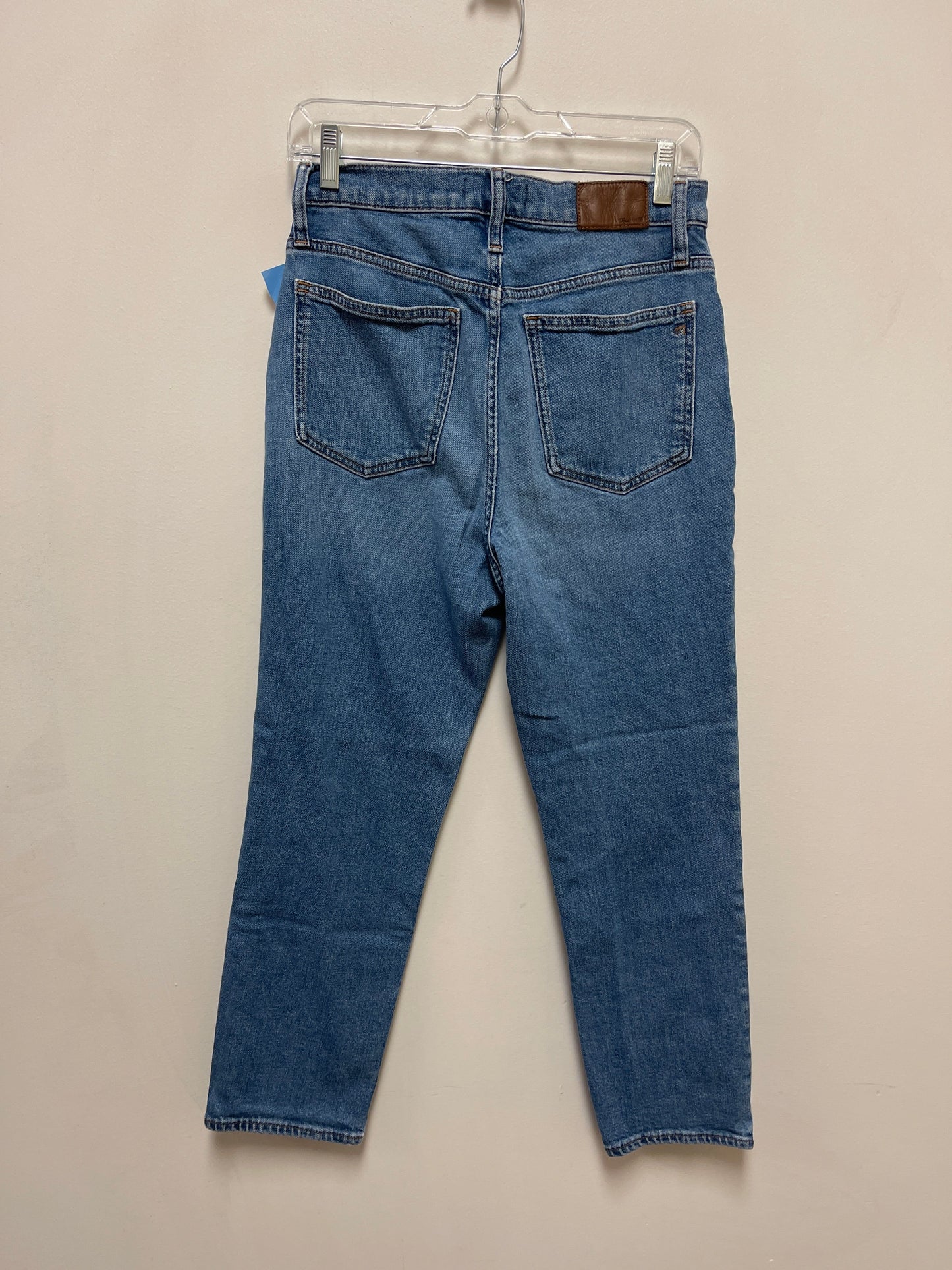 Jeans Straight By Madewell In Blue Denim, Size: 6