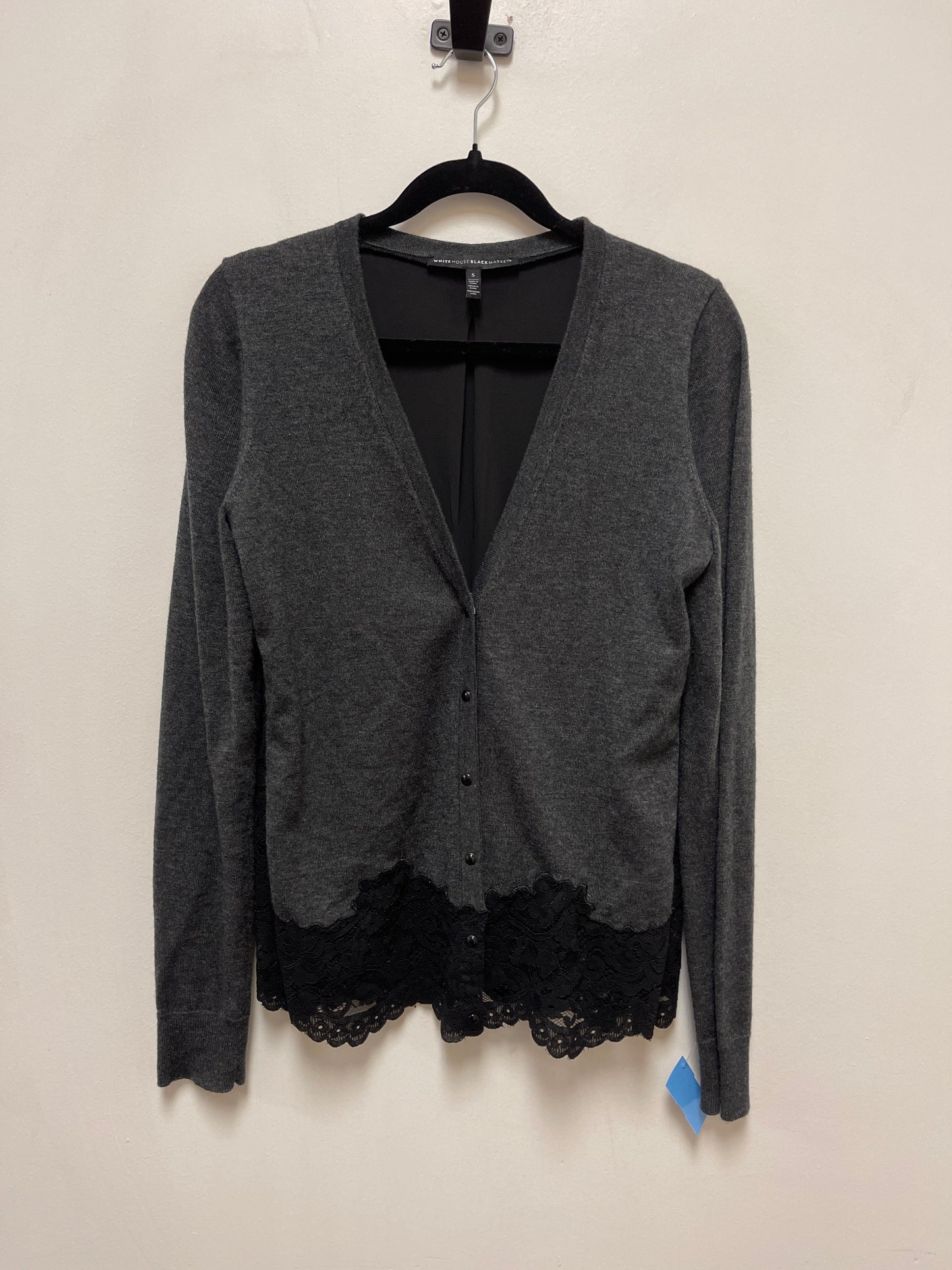 Sweater Cardigan By White House Black Market In Grey, Size: S