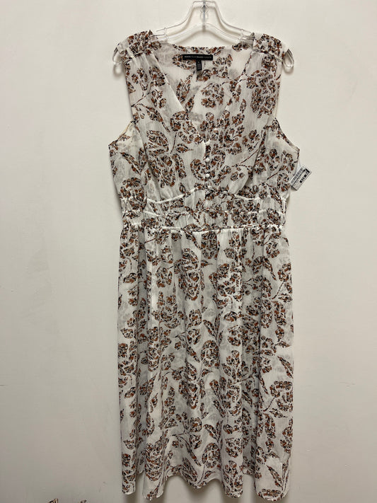 Dress Casual Maxi By White House Black Market In Floral Print, Size: L