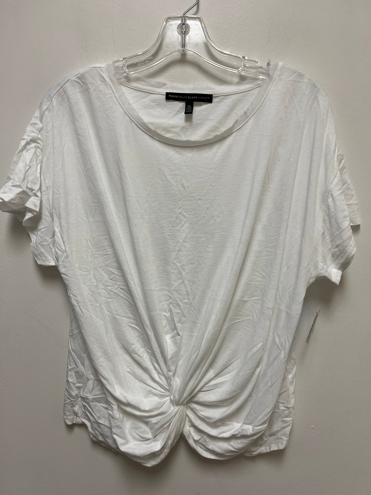 Top Short Sleeve By White House Black Market In White, Size: Xl