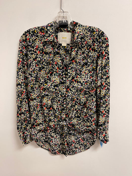 Blouse Long Sleeve By Maeve In Floral Print, Size: S