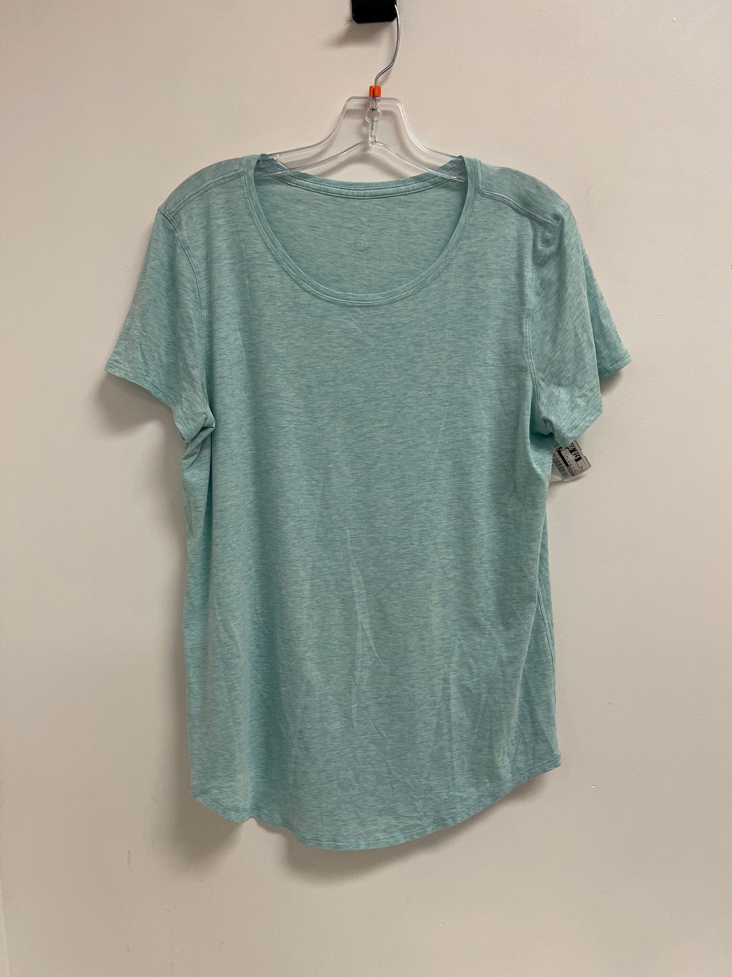 Athletic Top Short Sleeve By Lululemon In Blue, Size: M