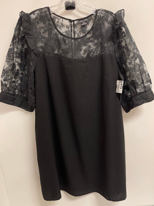 Dress Casual Short By City Chic In Black, Size: 2x