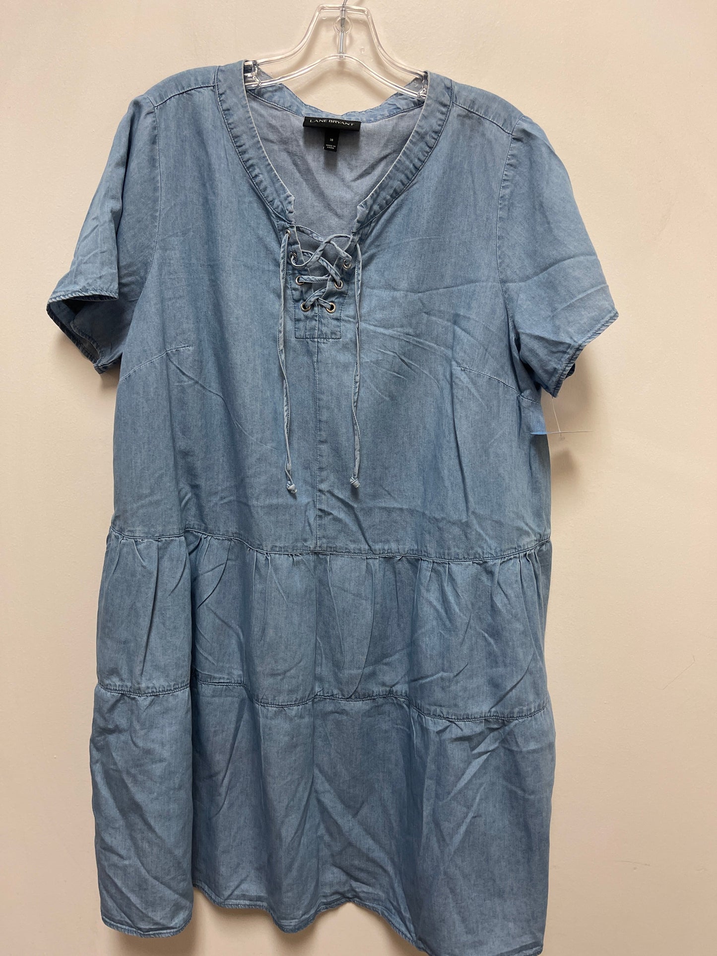 Dress Casual Short By Lane Bryant In Blue Denim, Size: 1x