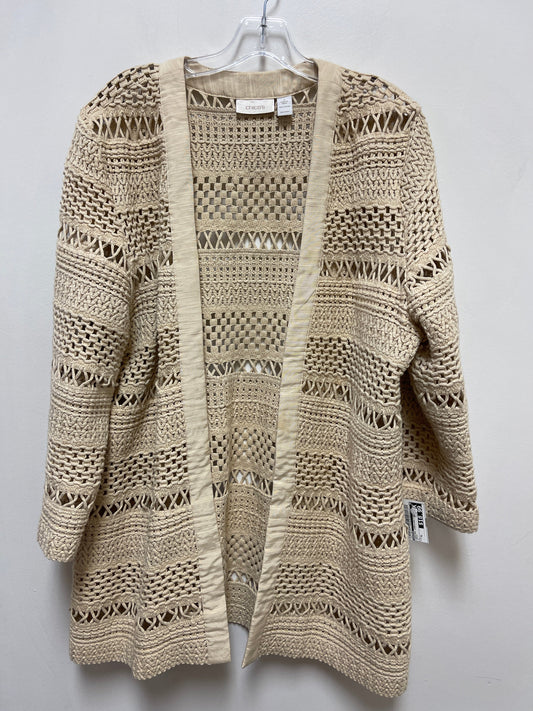 Sweater Cardigan By Chicos In Cream, Size: Xl