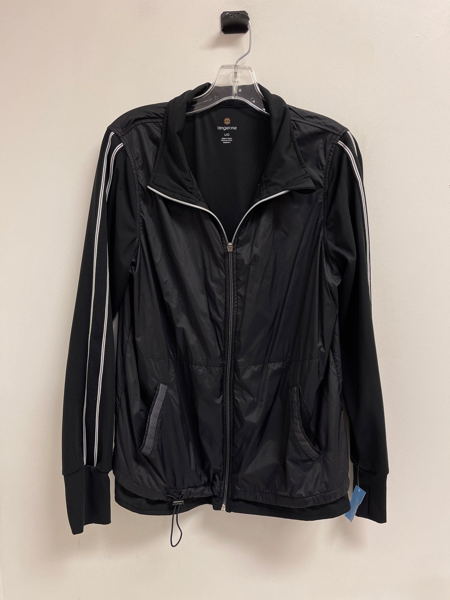 Athletic Jacket By Tangerine In Black, Size: L