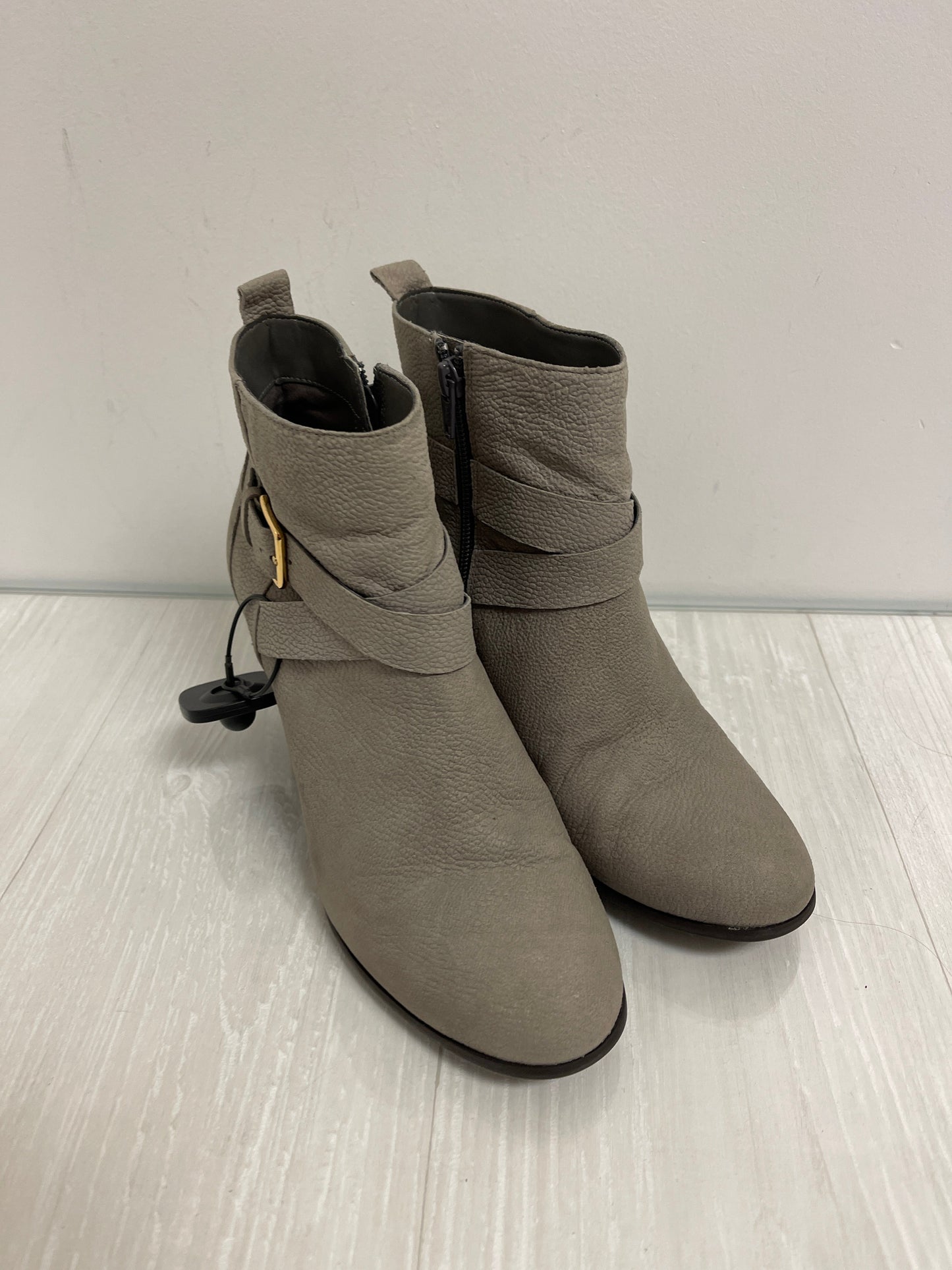 Boots Ankle Heels By Cole-haan In Grey, Size: 9