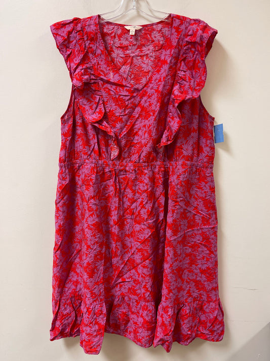 Dress Casual Midi By Terra & Sky In Red, Size: 2x