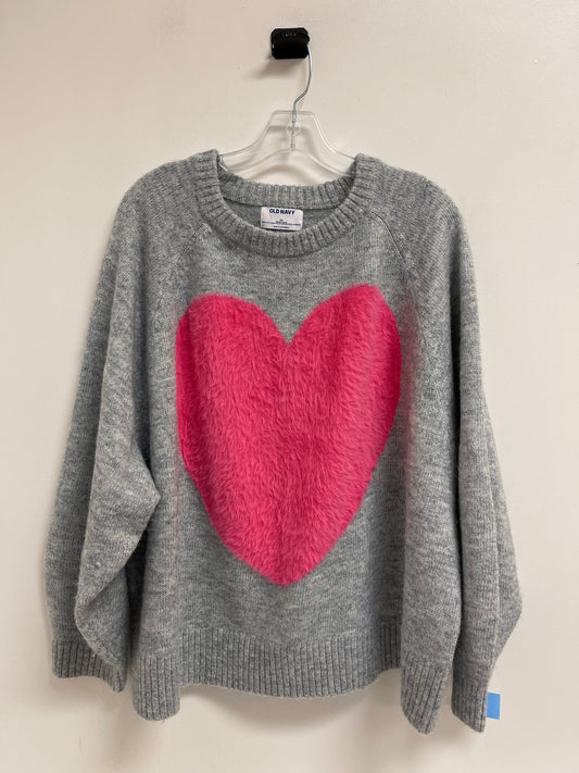 Sweater By Old Navy In Grey, Size: 3x