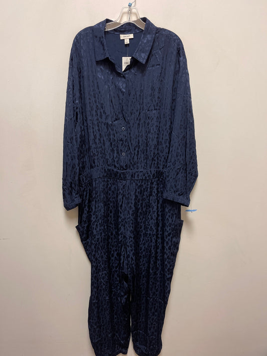 Jumpsuit By Clothes Mentor In Navy, Size: 3x