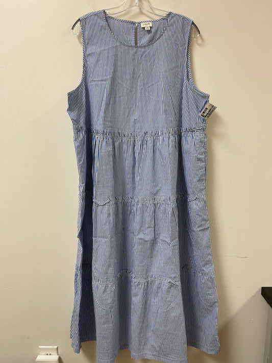 Dress Casual Maxi By J. Crew In Blue, Size: 2x