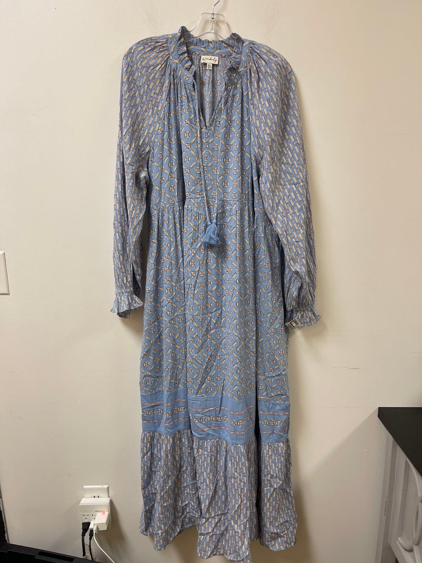 Dress Casual Maxi By Wonderly In Blue, Size: 2x