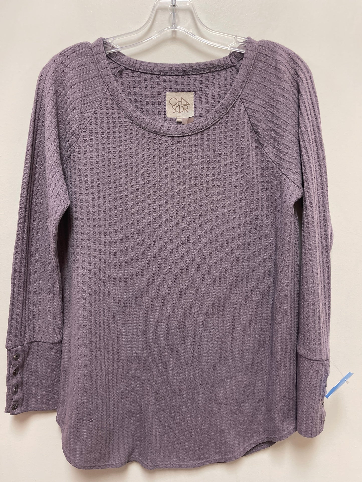 Top Long Sleeve By Chaser In Purple, Size: L