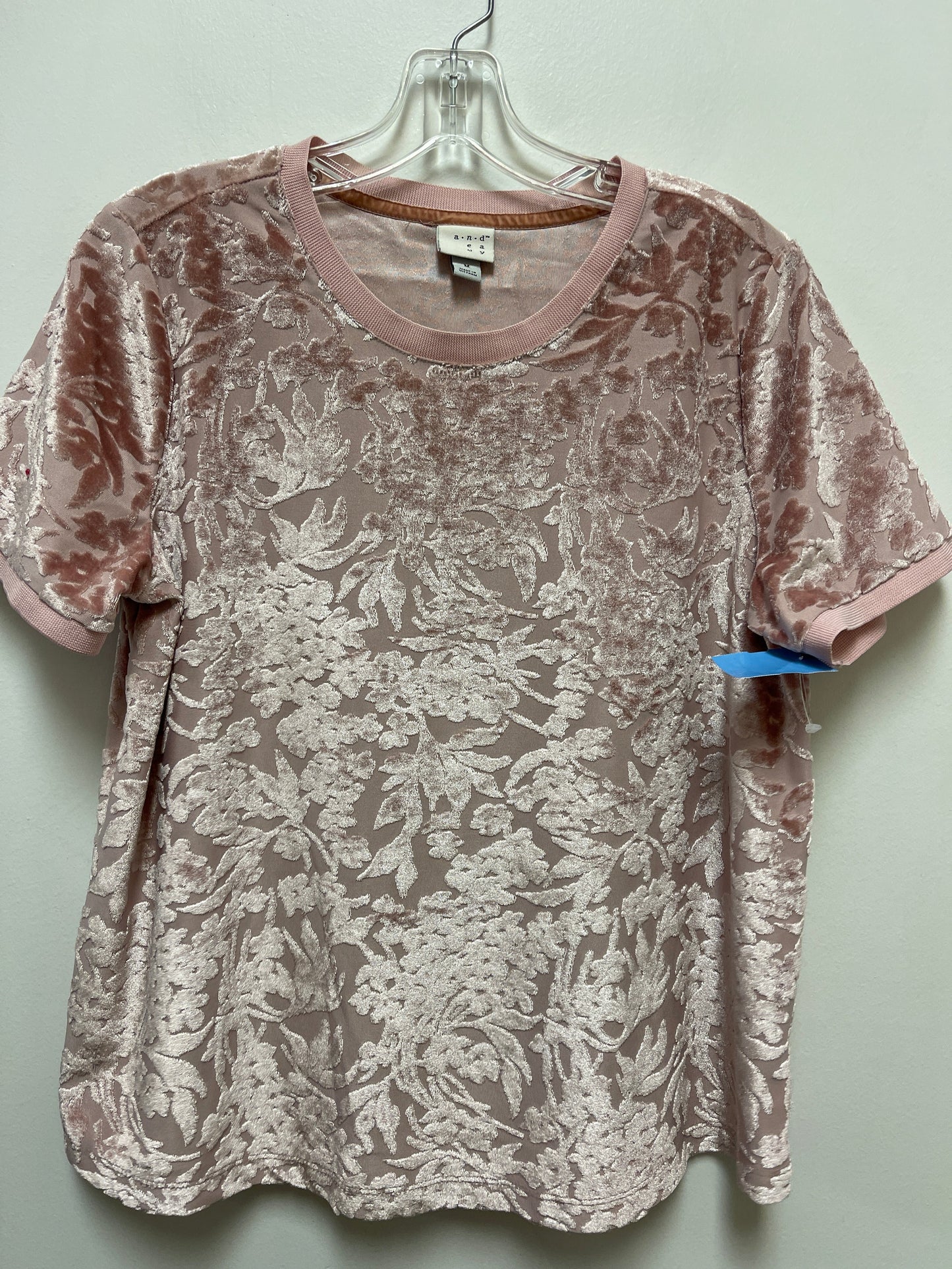 Top Short Sleeve By A New Day In Pink, Size: M