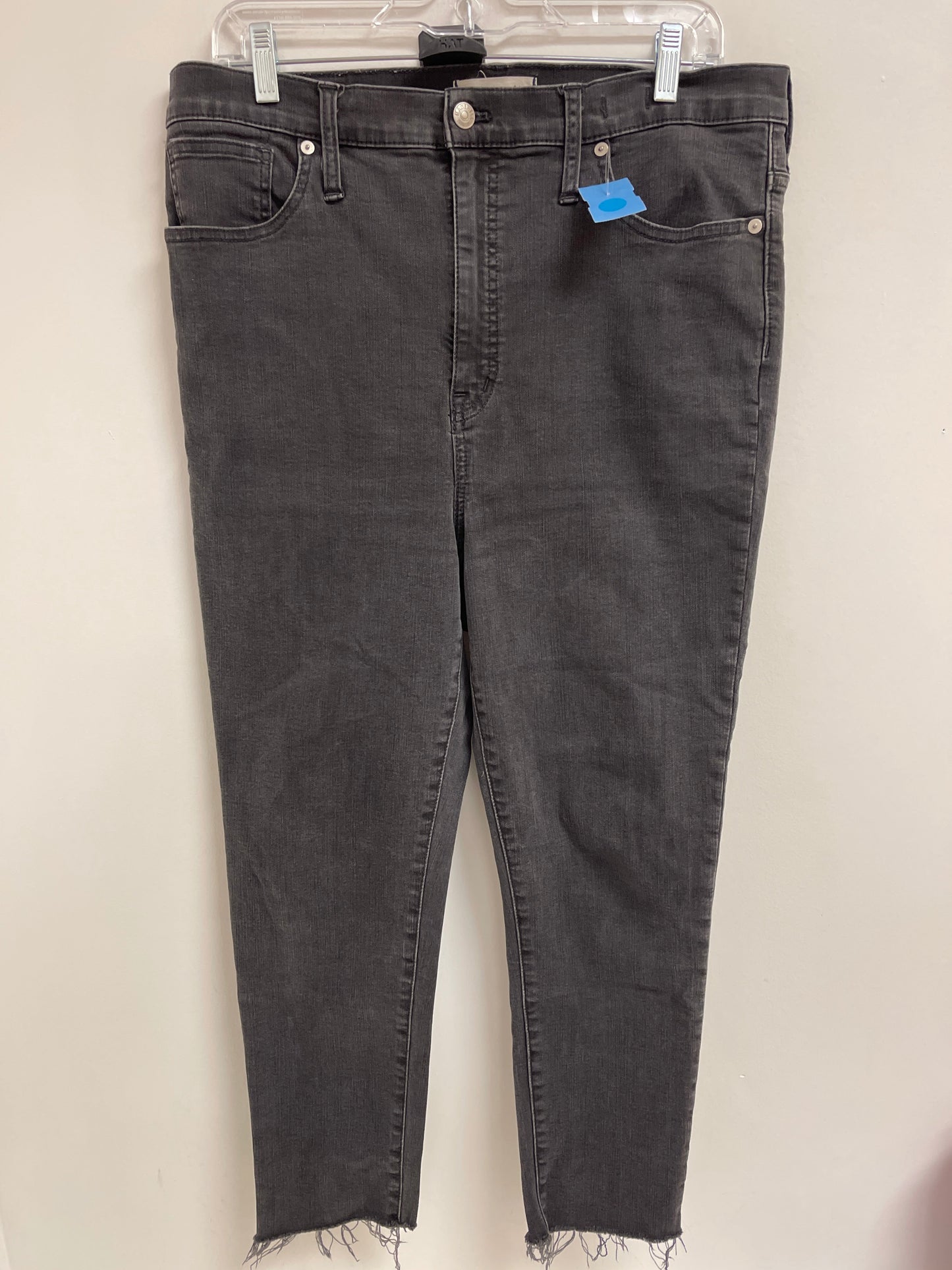 Jeans Straight By Madewell In Black, Size: 14