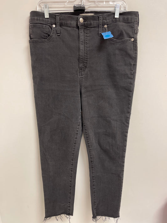 Jeans Straight By Madewell In Black, Size: 14