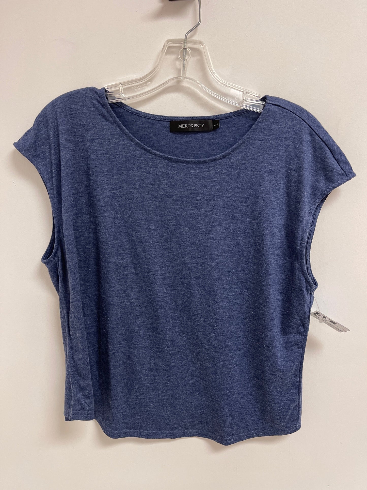 Top Sleeveless By Clothes Mentor In Navy, Size: L