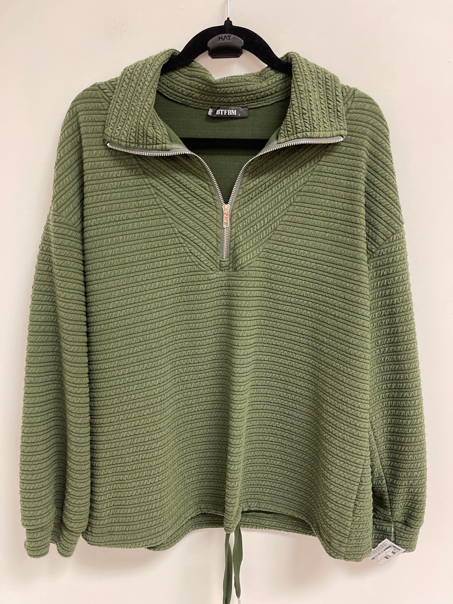 Sweater By Clothes Mentor In Green, Size: L