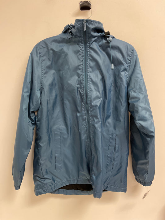 Jacket Windbreaker By Totes In Blue, Size: M