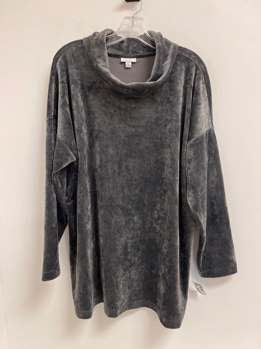 Sweater By Pure Jill In Grey, Size: 2x